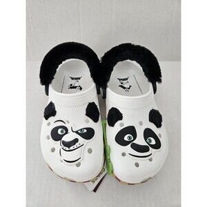 Kung Fu Panda Kids Crocs Size J 3 Nwt Po Fuzzy Back Universal Studios Vacation
